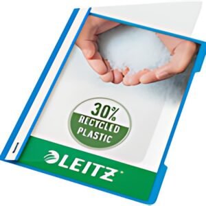 LEITZ chemise à lamelle Standard, format A4, PP, bleu clair
