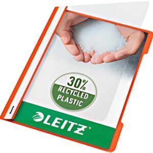 LEITZ chemise à lamelle Standard, format A4, PP, orange,