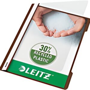 LEITZ Chemise à lamelle Standard, A4, en PP, marron