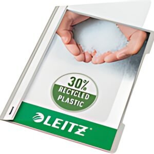 LEITZ chemise à lamelle Standard, format A4, PP, gris,