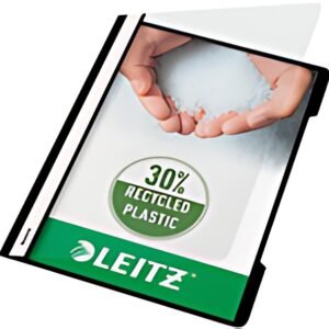 LEITZ chemise à lamelle Standard, format A4, PP, noir,