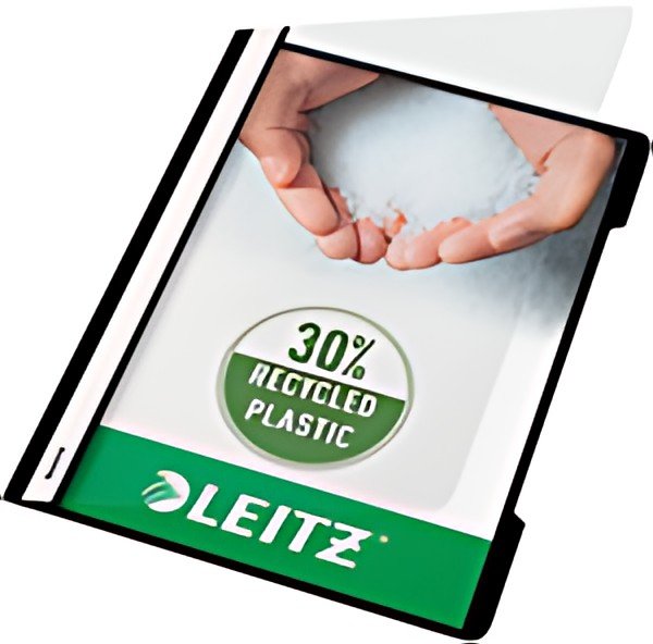LEITZ chemise à lamelle Standard, format A4, PP, noir,
