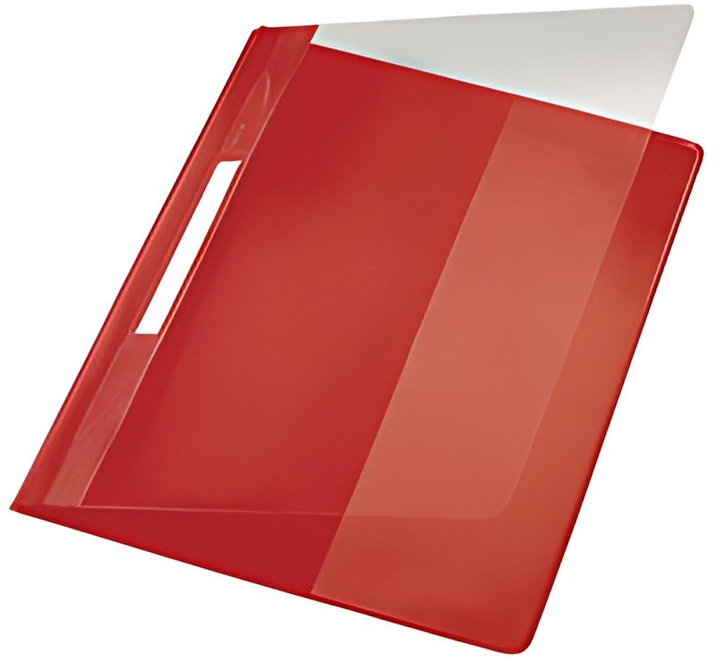 LEITZ Chemise à lamelle Exquisit, format A4+, PVC, rouge,