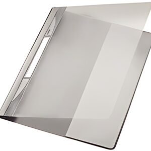 LEITZ Chemise à lamelle Exquisit, format A4+, PVC, gris