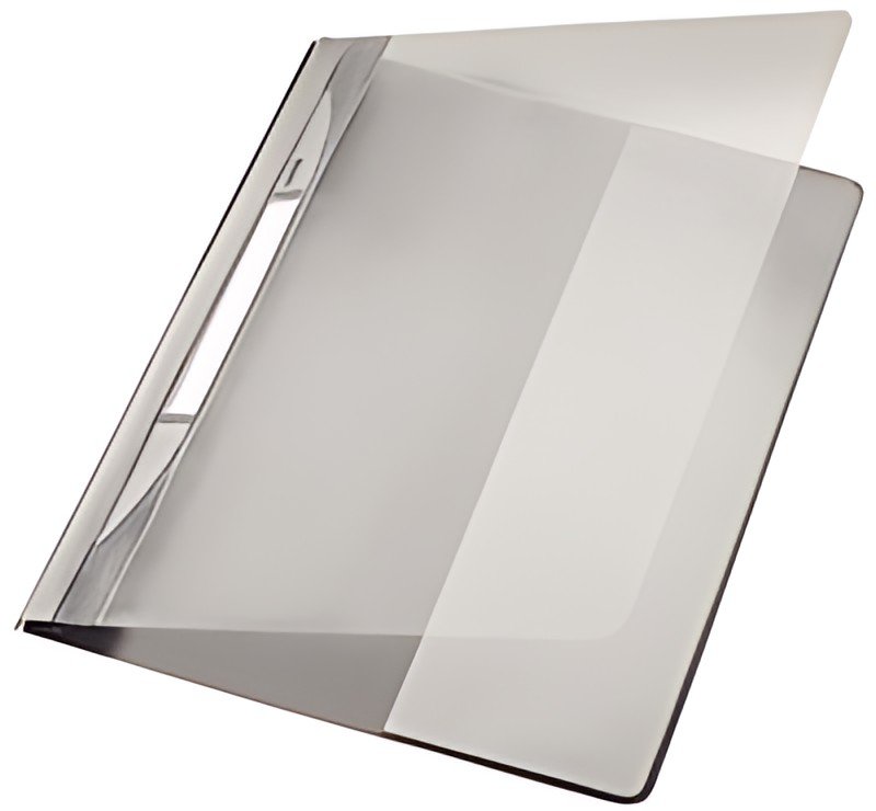 LEITZ Chemise à lamelle Exquisit, format A4+, PVC, gris