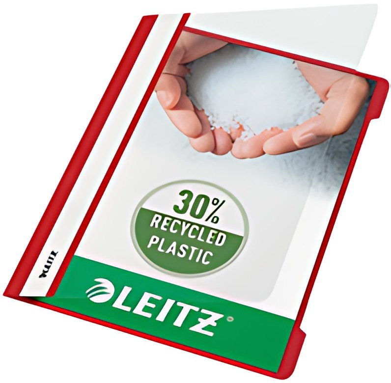LEITZ Chemise à lamelle Standard, A5, en PP, rouge