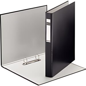LEITZ Classeur à anneaux standard, A4+, noir, mécanisme à