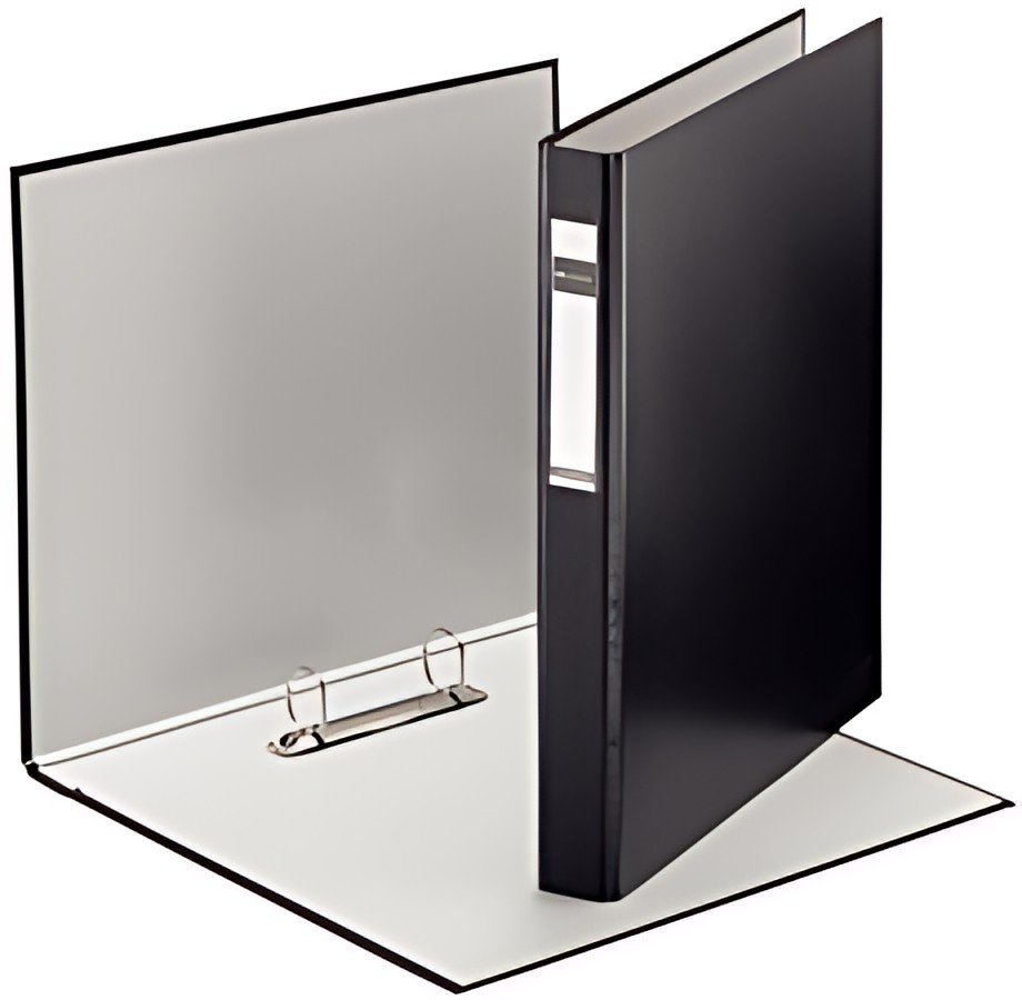 LEITZ Classeur à anneaux standard, A4+, noir, mécanisme à