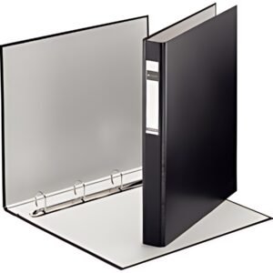LEITZ Classeur à anneaux Standard, A4+, noir, mécanisme à 4