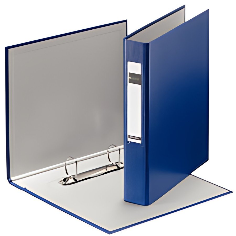 LEITZ Classeur à anneaux standard, A5, bleu, mécanisme à 2
