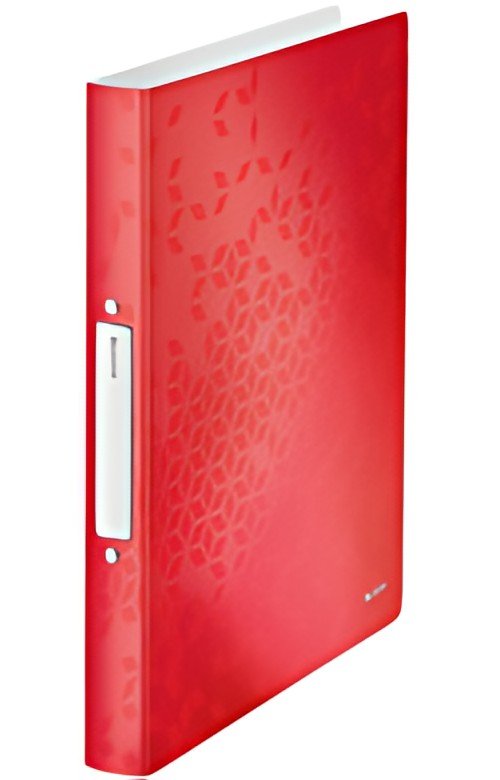 LEITZ Classeur à anneaux WOW, A4, PP, 2 anneaux, rouge