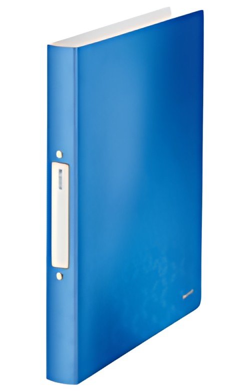 LEITZ Classeur à anneaux WOW, A4, PP, 2 anneaux, bleu