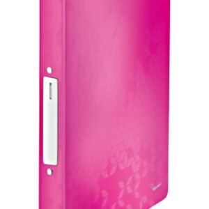 LEITZ Classeur à anneaux WOW, A4, PP, rose métallisé