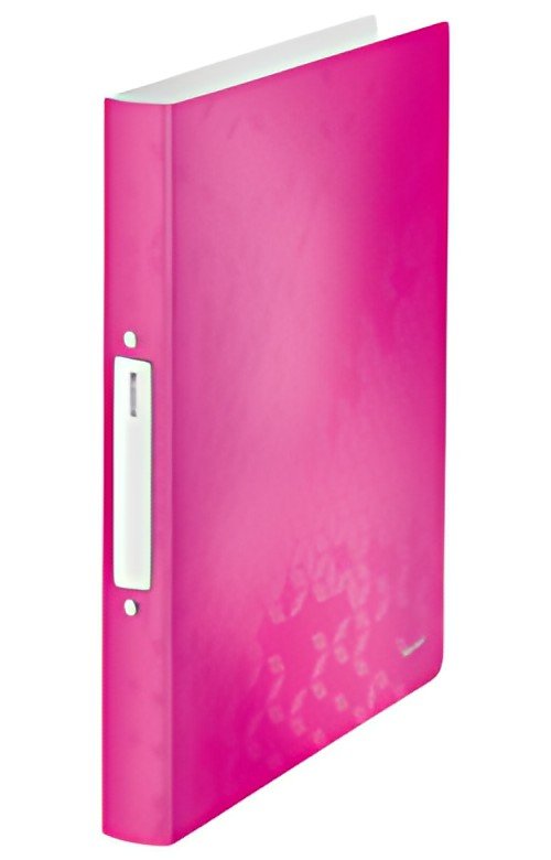 LEITZ Classeur à anneaux WOW, A4, PP, rose métallisé