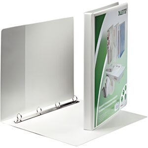 LEITZ Classeur de présentation à anneaux, format A4+, blanc,