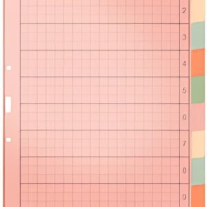 LEITZ Intercalaires en papier naturel, blanc, A4, 10 touches