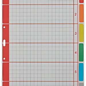 LEITZ Intercalaires en carton extra solide, blanc, A4, 6