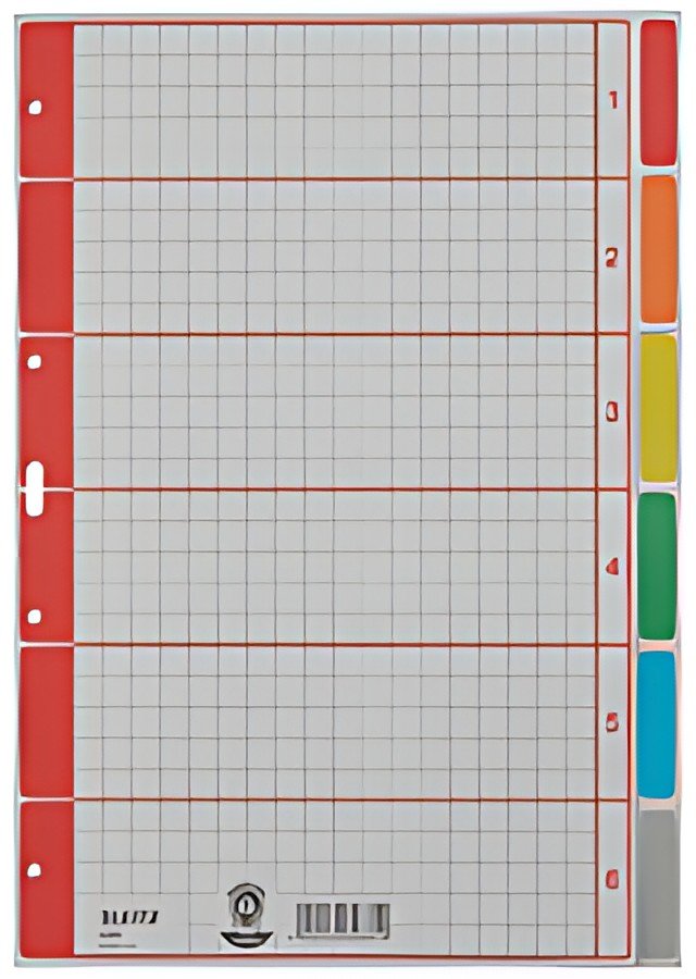 LEITZ Intercalaires en carton extra solide, blanc, A4, 10