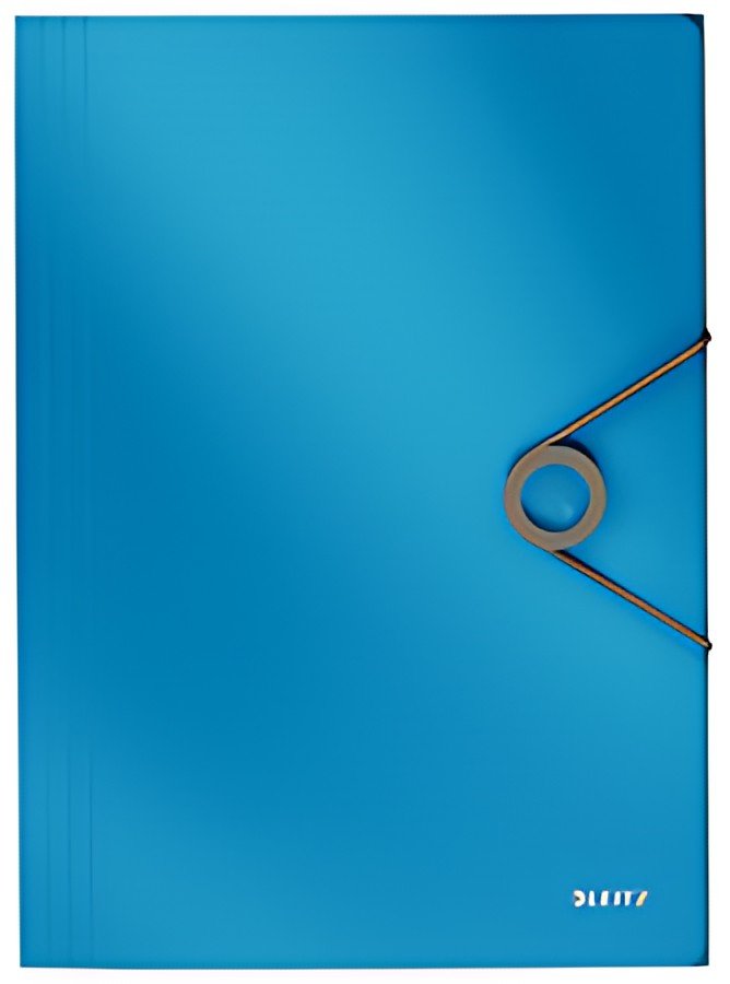 LEITZ Chemise à élastique Solid, A4, PP, bleu clair