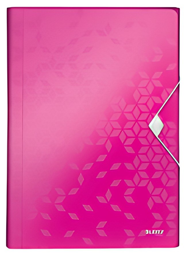 LEITZ Trieur ménager WOW, A4, PP, 6 compartiments, rose