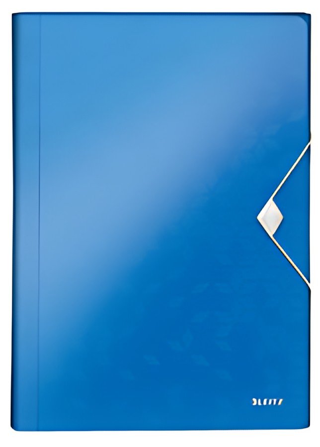 LEITZ Trieur ménager WOW, A4, PP, 6 compartiments, bleu