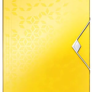 LEITZ Chemise à élastique WOW, A4, PP, jaune métallisé