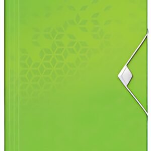 LEITZ Chemise à élastique WOW, A4, PP, vert métallisé