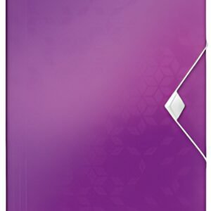 LEITZ Chemise à élastique WOW, A4, PP, violet