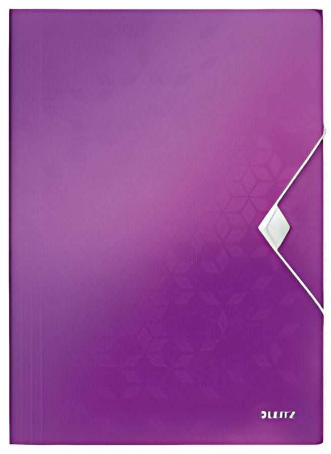 LEITZ Chemise à élastique WOW, A4, PP, violet