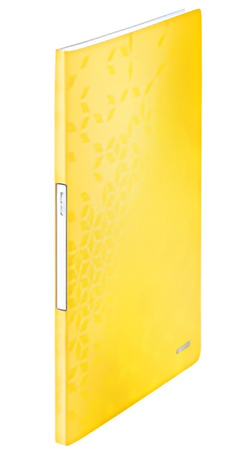 LEITZ Protège-documents WOW, A4, PP, 40 pochettes, jaune