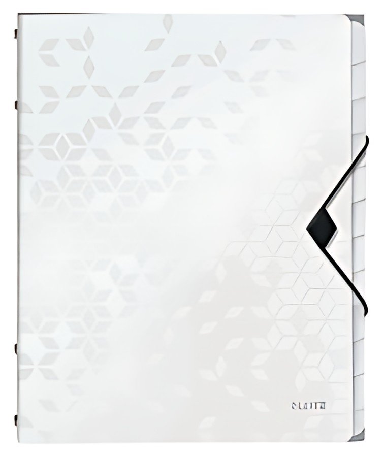 LEITZ Chemise de rangement WOW, A4, PP, blance métallisé