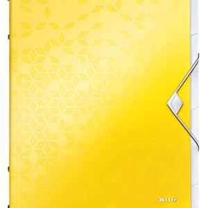 LEITZ Chemise de rangement WOW, A4, PP, jaune métallisé