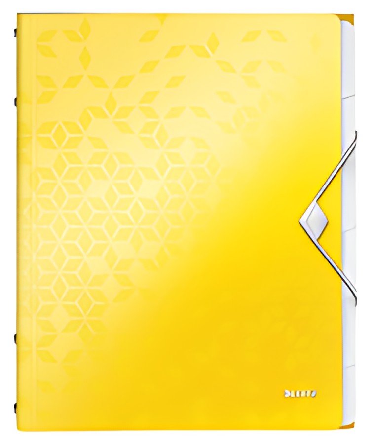 LEITZ Chemise de rangement WOW, A4, PP, jaune métallisé