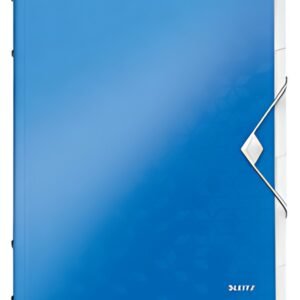 LEITZ Chemise de rangement WOW, A4, PP, bleu métallisé