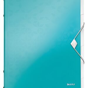 LEITZ Chemise de rangement WOW, A4, PP, bleu glacier