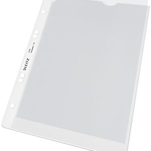 LEITZ Pochette perforée,format A5, PP, granuleux, 0,13 mm,