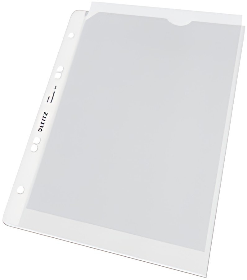 LEITZ Pochette perforée,format A5, PP, granuleux, 0,13 mm,
