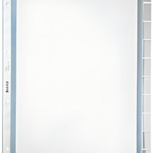 LEITZ Pochettes intercalaires, en blanc, A4, PP,10 touches