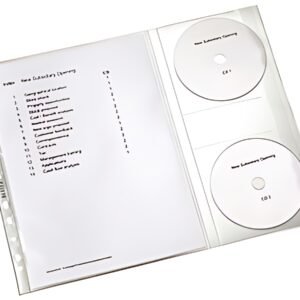 LEITZ Pochette perforée avec rabat CD, A4, PP, 0,12 mm,