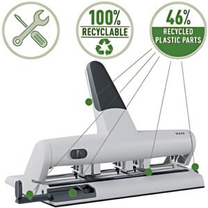 LEITZ Poincons pour perforateur polyvalent AKTO 5114, gris