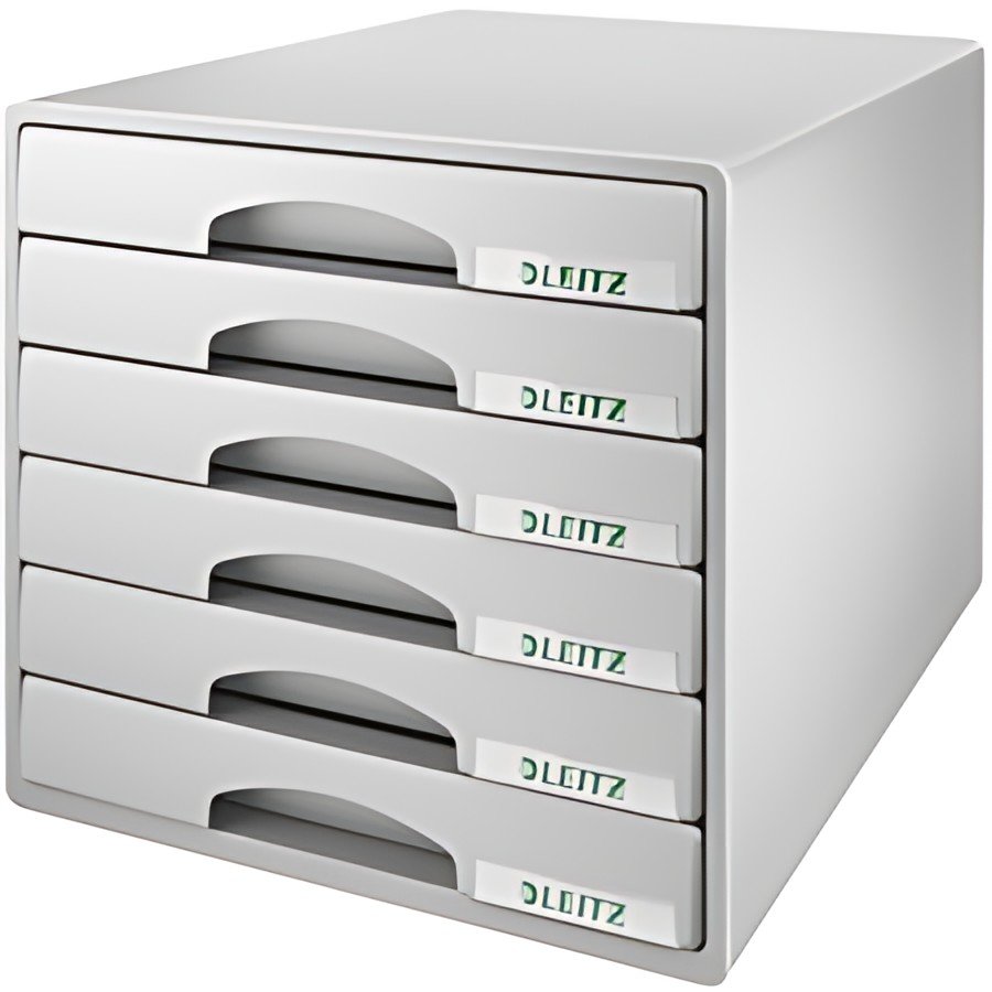 LEITZ Module de classement Plus, 6 tiroirs, gris