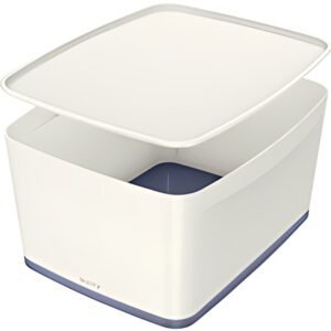 LEITZ Boîte de rangement My Box, 18 litres, blanc / gris