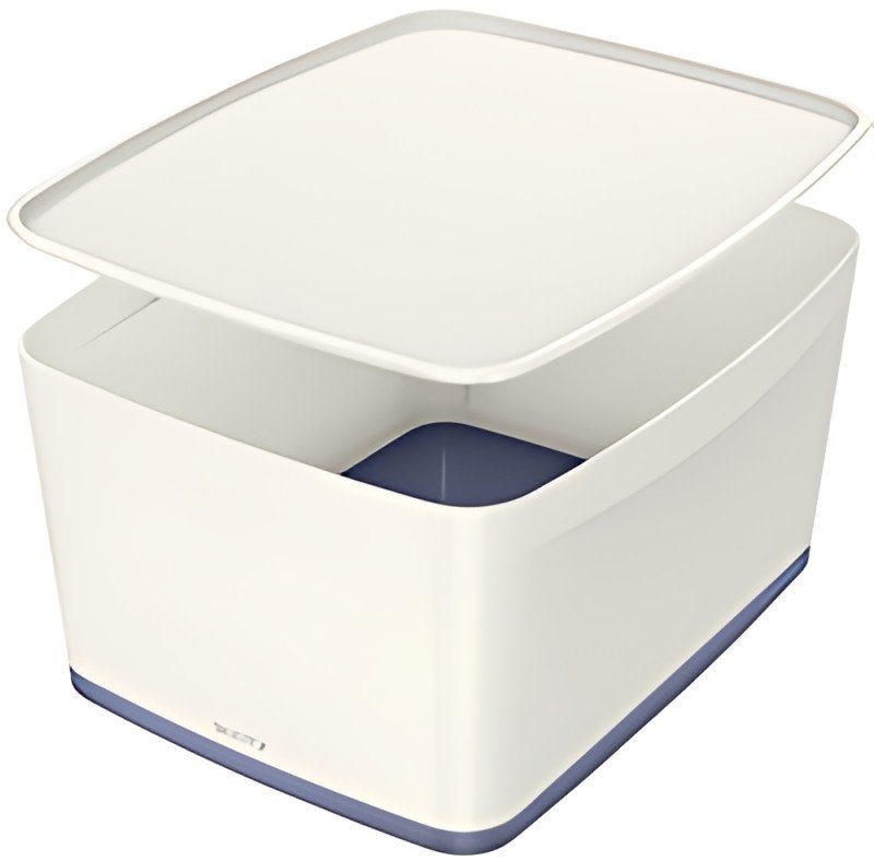LEITZ Boîte de rangement My Box, 18 litres, blanc / gris