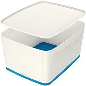 LEITZ Boîte de rangement My Box, 18 litres, blanc / bleu