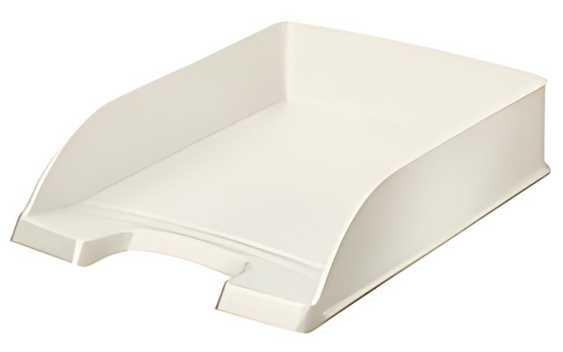 LEITZ Corbeille à courrier Plus WOW, A4, polystyrène, blanc