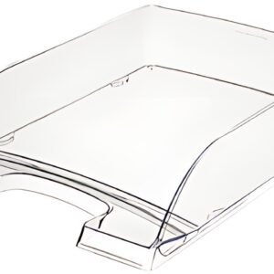 LEITZ Corbeille à courrier Plus transparent, A4, polystyrène