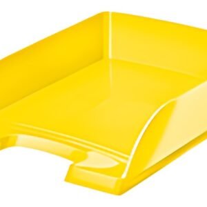 LEITZ Corbeille à courrier Plus WOW, A4, polystyrène, jaune