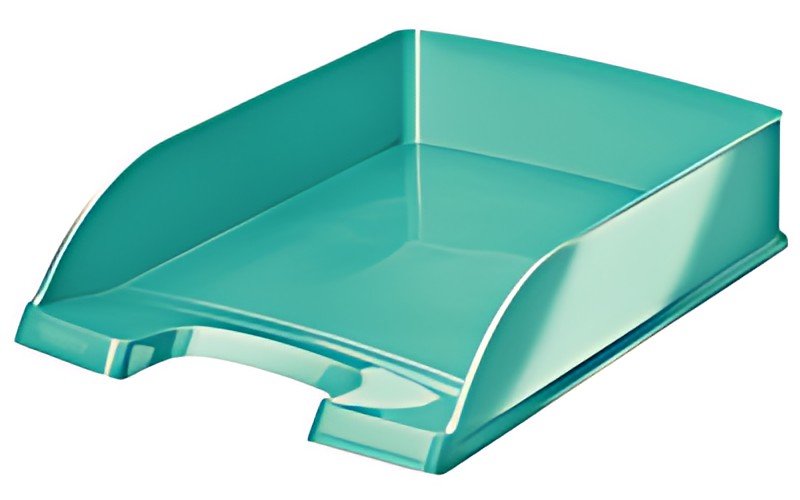 LEITZ Corbeille à courrier Plus WOW, A4, polystyrène, menthe