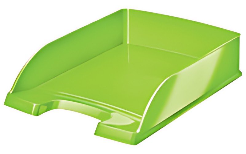LEITZ Corbeille à courrier Plus WOW, A4, polystyrène, vert