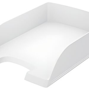 LEITZ Corbeille à courrier Plus Standard, A4, blanc